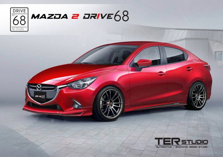 ชุดแต่ง ชุดแต่ง Mazda2 2015-2019 Drive68 4และ5ประตู